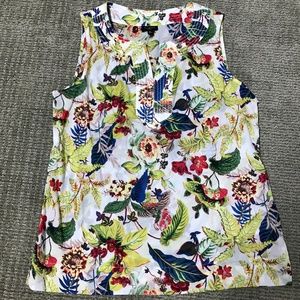 NWT Talbots Floral Tank